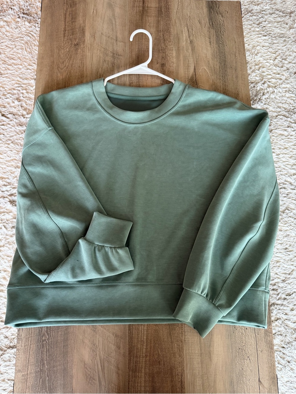 Rare NWOT Lululemon SoftStream Crewneck Hoodie Sz 14 *Medium Forest Green*